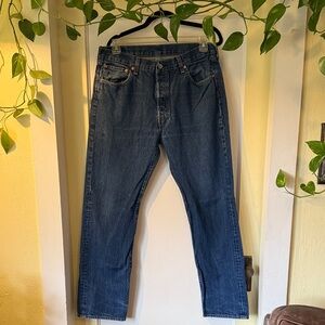 Levi's Dark Blue Straight Jeans